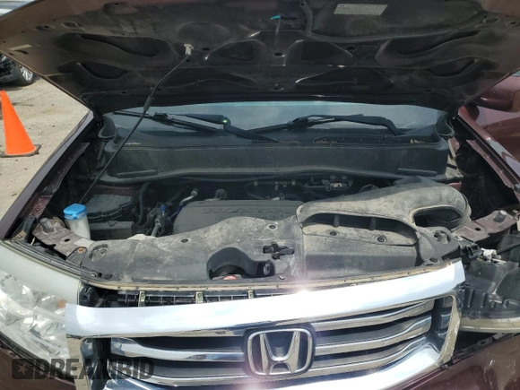2013 Honda Pilot EX-L with VIN 5FNYF4H59DB049519, listed as a Copart auction lot 61036195 with 119,253 mi miles and Non repairable. Bid and sale history available at DreamBid. Image 12.
