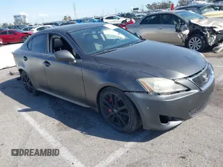 2008 Lexus IS 350 with VIN JTHBE262282013362, listed as a IAAI auction lot 41959721 with 187,047 mi miles and . Bid and sale history available at DreamBid. Image 1.