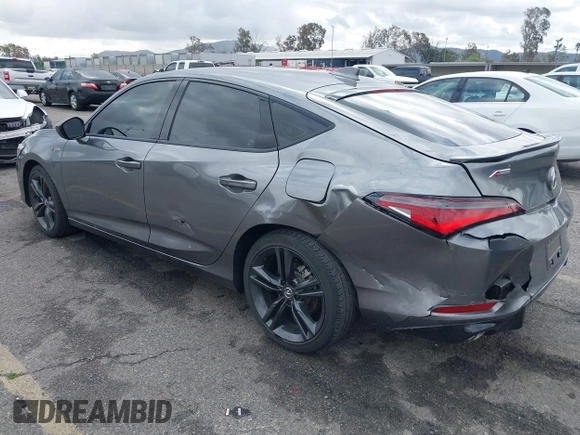 2023 Acura Integra w/A-Spec Package with VIN 19UDE4H32PA002735, listed as a IAAI auction lot 41765773 with 9,837 mi miles and . Bid and sale history available at DreamBid. Image 3.