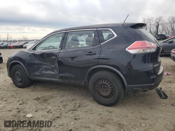 2016 Nissan Rogue S with VIN KNMAT2MT1GP683579, listed as a Copart auction lot 46114835 with 126,625 mi miles and Salvage Title. Bid and sale history available at carsss.com. Image 2.