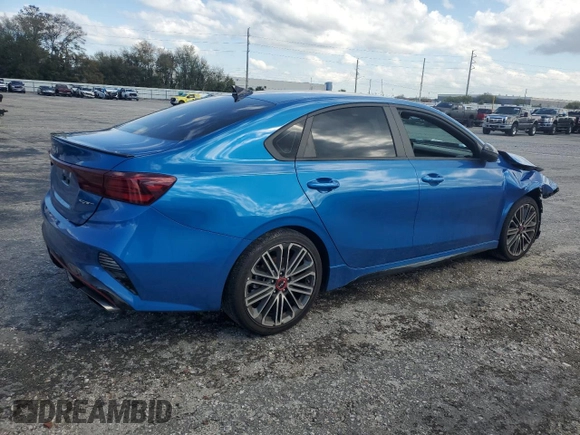 2023 Kia Forte GT with VIN 3KPF44AC1PE637916, listed as a Copart auction lot 48025595 with 30,213 mi miles and Salvage Title. Bid and sale history available at carsss.com. Image 3.