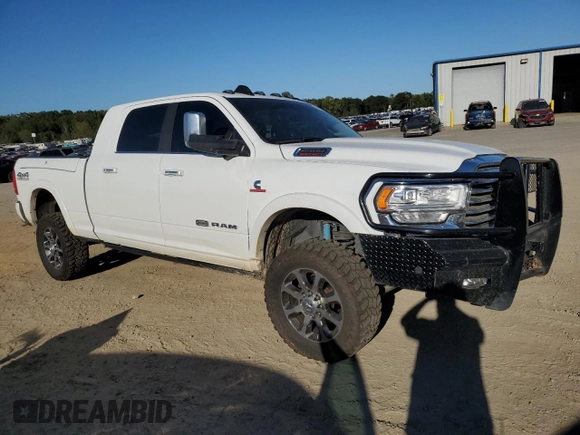 2021 Ram 2500 Longhorn with VIN 3C6UR5PL6MG626147, listed as a Copart auction lot 69408753 with 52,363 mi miles and Salvage title. Bid and sale history available at DreamBid. Image 4.