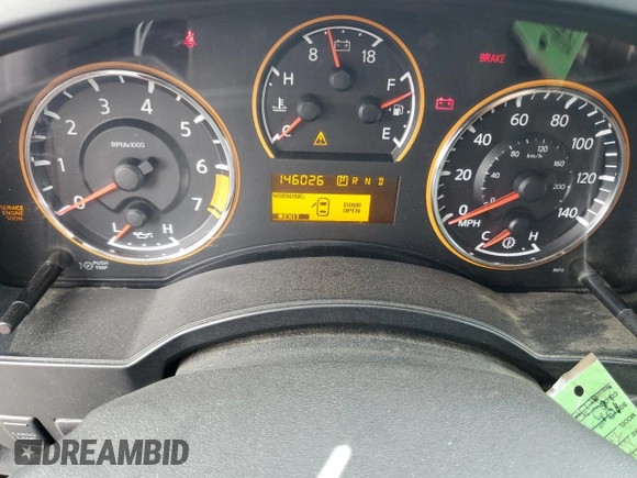 2011 Nissan Titan SV with VIN 1N6BA0ED2BN317444, listed as a Copart auction lot 84956244 with 146,026 mi miles and Salvage Title. Bid and sale history available at DreamBid. Image 9.