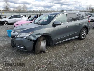2016 Acura MDX Advance with VIN 5FRYD4H90GB020843, listed as a Copart auction lot 49709965 with 68,291 mi miles and Salvage title. Bid and sale history available at DreamBid. Image 1.