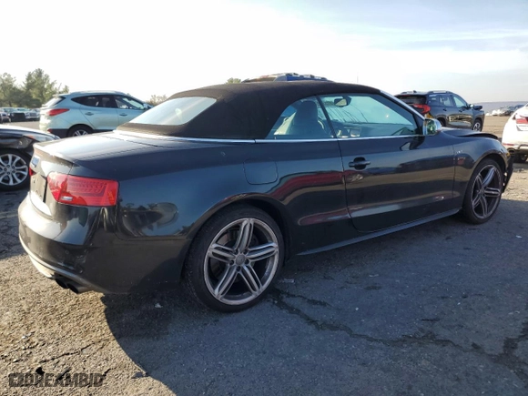 2013 Audi S5 Premium Plus with VIN WAUCGAFH3DN012127, listed as a Copart auction lot 81535224 with 58,906 mi miles and Salvage Title. Bid and sale history available at carsss.com. Image 3.