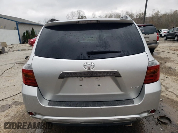 2010 Toyota Highlander Sport with VIN 5TDEK3EHXAS004085, listed as a Copart auction lot 80378414 with 240,530 mi miles and Non repairable. Bid and sale history available at DreamBid. Image 6.