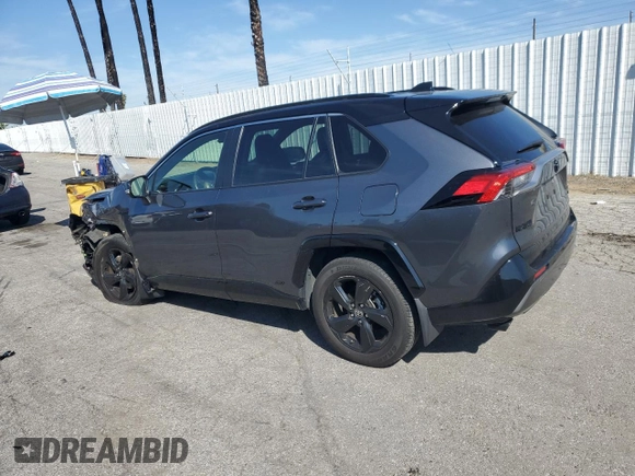 2021 Toyota RAV4 Hybrid XSE with VIN JTME6RFV8MD515368, listed as a Copart auction lot 49928325 with 48,655 mi miles and Salvage Title. Bid and sale history available at carsss.com. Image 2.