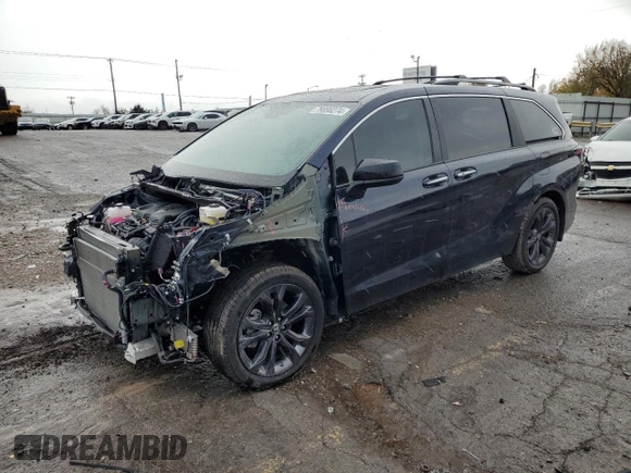2024 Toyota Sienna XSE with VIN 5TDXRKEC5RS196417, listed as a Copart auction lot 79898274 with 10,887 mi miles and Salvage Title. Bid and sale history available at carsss.com. Image 1.