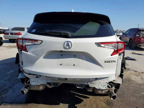 2020 Acura RDX w/Technology Pkg with VIN 5J8TC1H55LL017973, listed as a Copart auction lot 50181835 with 62,283 mi miles and Salvage Title. Bid and sale history available at carsss.com. Image 6.