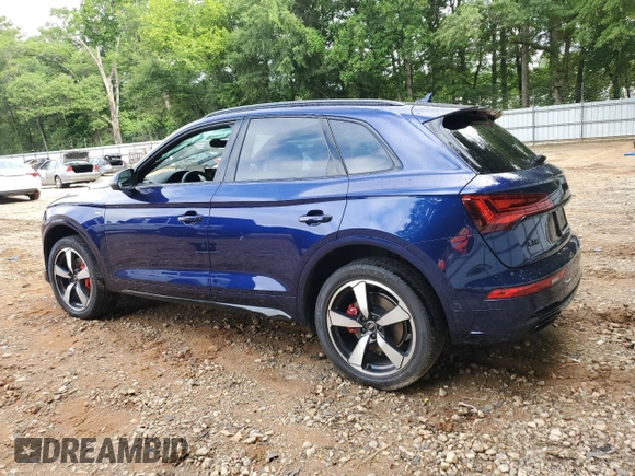 2024 Audi Q5 S line Prestige with VIN WA1FAAFY2R2044846, listed as a Copart auction lot 61448115 with 16,569 mi miles and Salvage title. Bid and sale history available at DreamBid. Image 2.
