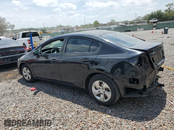 2015 Honda Civic Sedan LX with VIN 19XFB2F5XFE111531, listed as a Copart auction lot 52566505 with 145,226 mi miles and Non Repairable. Bid and sale history available at carsss.com. Image 2.