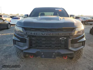 2021 Chevrolet Colorado 4WD ZR2 with VIN 1GCGTEEN6M1169379, listed as a Copart auction lot 87615955 with 34,487 mi miles and Salvage Title. Bid and sale history available at carsss.com. Image 5.