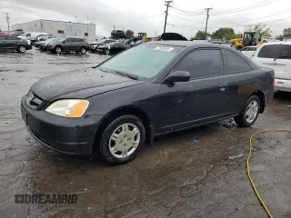 2001 Honda Civic LX with VIN 1HGEM21571L122551, listed as a Copart auction lot 72580004 with 248,826 mi miles and Salvage Title. Bid and sale history available at carsss.com. Image 1.