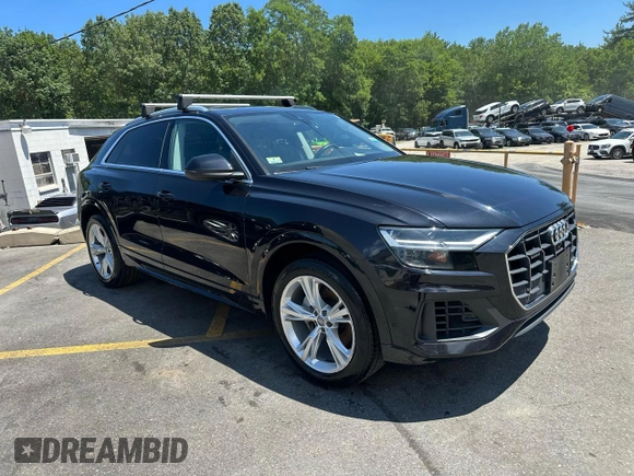 2019 Audi Q8 Premium Plus with VIN WA1BVAF12KD016786, listed as a Copart auction lot 63250795 with 102,579 mi miles and Clean title. Bid and sale history available at DreamBid. Image 4.