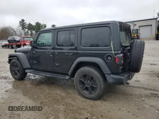 2021 Jeep Wrangler Unlimited Willys with VIN 1C4HJXDN2MW796669, listed as a Copart auction lot 52020745 with 46,826 mi miles and Salvage Title. Bid and sale history available at DreamBid. Image 2.