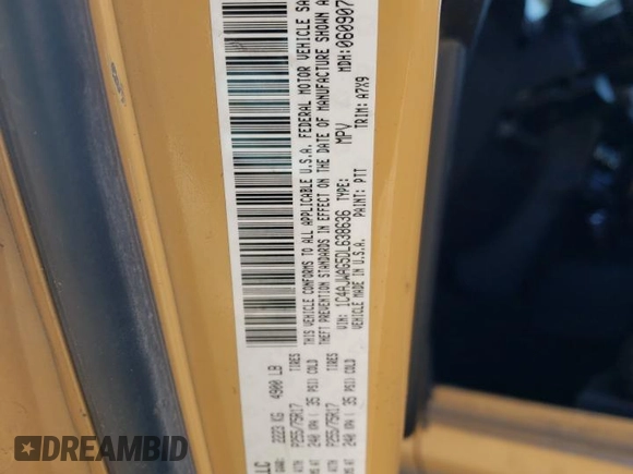 2013 Jeep Wrangler Sport with VIN 1C4AJWAG5DL638636, listed as a Copart auction lot 45197865 with 127,587 mi miles and Salvage title. Bid and sale history available at DreamBid. Image 13.