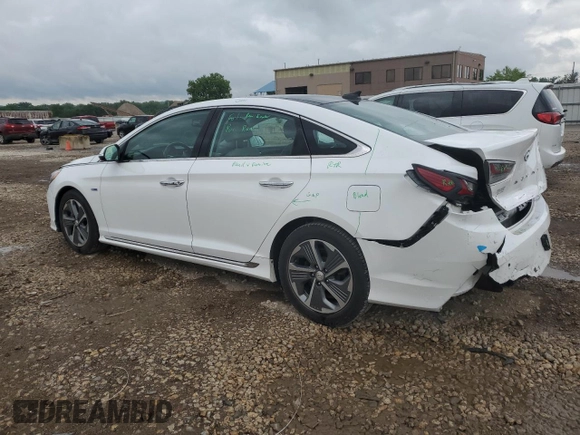 2018 Hyundai Sonata Hybrid Limited with VIN KMHE34L31JA078496, listed as a Copart auction lot 53754194 with 96,918 mi miles and Salvage Title. Bid and sale history available at carsss.com. Image 2.
