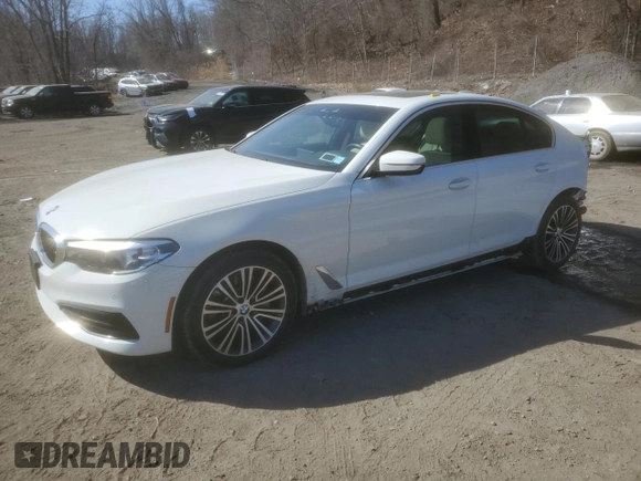 2020 BMW 5 Series 530i xDrive z VIN WBAJR7C05LBP96538, wystawiony jako Copart lot #48725965 z przebiegiem 41 471 mil mil oraz Szkoda całkowita • Salvage title. Historia ofert i sprzedaży dostępna na DreamBid. Obrazek 1.