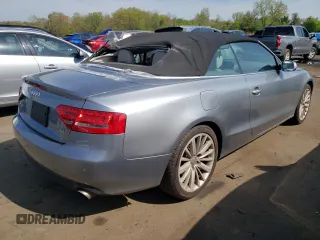 2011 Audi A5 Premium Plus with VIN WAULFAFH2BN018775, listed as a Copart auction lot 55427645 with 93,984 mi miles and Salvage title. Bid and sale history available at DreamBid. Image 3.