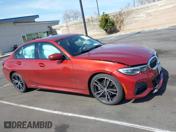 2021 BMW 3 Series 330i with VIN 3MW5R1J02M8B52337, listed as a IAAI auction lot 41610136 with 1 mi miles. Bid and sale history available at carsss.com. Image 14.