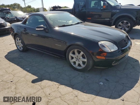 2001 Mercedes-Benz SLK-Class Kompressor with VIN WDBKK49F51F179022, listed as a Copart auction lot 69114204 with 124,814 mi miles and Clean Title. Bid and sale history available at carsss.com. Image 4.