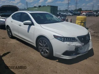 2015 Acura TLX Technology with VIN 19UUB2F54FA005541, listed as a Copart auction lot 62336535 with 89,327 mi miles and Salvage title. Bid and sale history available at DreamBid. Image 4.