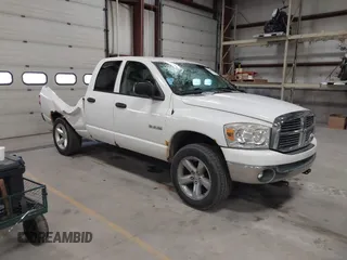 2008 Dodge 1500 SLT with VIN 1D7HU18NX8J120235, listed as a IAAI auction lot 41848707 with 168,281 mi miles. Bid and sale history available at carsss.com. Image 1.