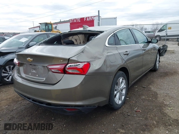 2020 Chevrolet Malibu LT with VIN 1G1ZD5ST0LF053355, listed as a IAAI auction lot 41810987 with 93,397 mi miles and . Bid and sale history available at DreamBid. Image 4.