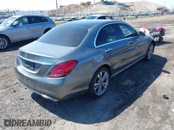 2020 Mercedes-Benz C 300 with VIN W1KWF8EBXLR592644, listed as a IAAI auction lot 42045041 with 43,162 mi miles and . Bid and sale history available at DreamBid. Image 4.