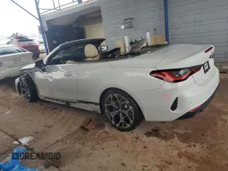 2025 BMW 4 Series 430i with VIN WBA33DB03SCS40361, listed as a Copart auction lot 48397335 with 3,949 mi miles and Salvage title. Bid and sale history available at DreamBid. Image 2.
