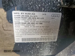2018 Audi Q5 Premium Plus with VIN WA1BNAFY2J2167442, listed as a Copart auction lot 52931425 with 73,544 mi miles and Salvage Title. Bid and sale history available at DreamBid. Image 13.
