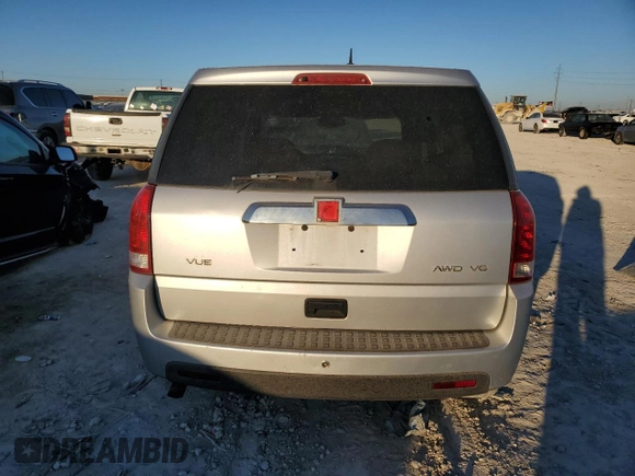 2007 Saturn VUE V6 with VIN 5GZCZ63487S833613, listed as a Copart auction lot 41775505 with Not Provided miles and Salvage Title. Bid and sale history available at carsss.com. Image 6.