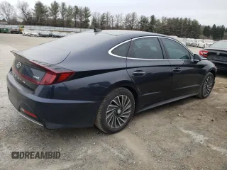 2020 Hyundai Sonata Hybrid Ultimate with VIN KMHL34JJ6LA015602, listed as a Copart auction lot 44443473 with 54,820 mi miles. Bid and sale history available at carsss.com. Image 3.