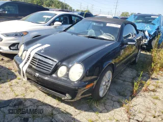 2003 Mercedes-Benz CLK 4.3L with VIN WDBLK70G13T139455, listed as a Copart auction lot 59117194 with 96,755 mi miles and Clean Title. Bid and sale history available at carsss.com. Image 1.