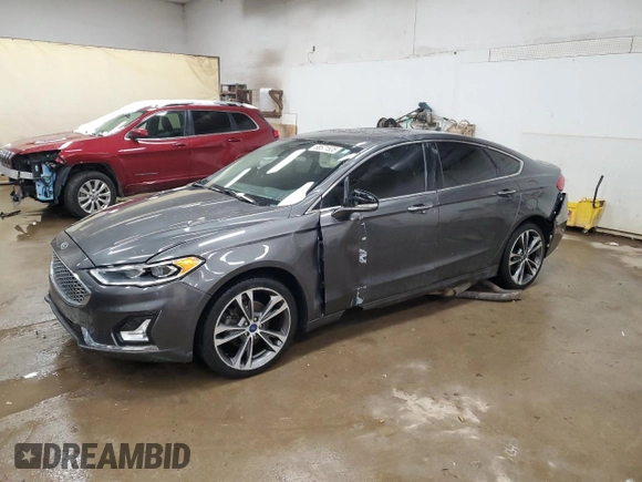 2019 Ford Fusion Titanium with VIN 3FA6P0D94KR261090, listed as a Copart auction lot 88571535 with 146,132 mi miles and Clean Title. Bid and sale history available at carsss.com. Image 1.
