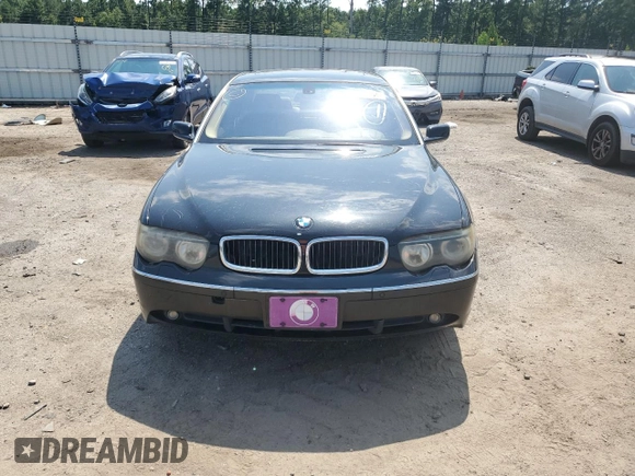 2003 BMW 7 Series 745Li with VIN WBAGN63403DR14647, listed as a Copart auction lot 65551264 with Not Provided miles and Clean Title. Bid and sale history available at carsss.com. Image 5.