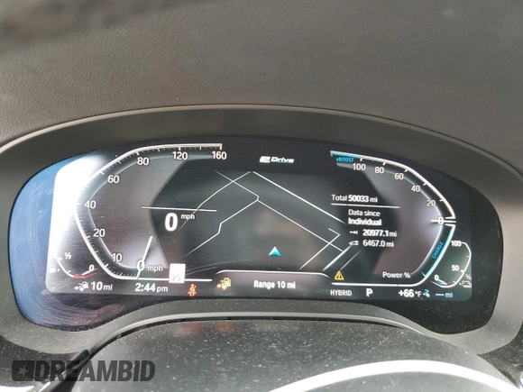 2021 BMW 5 Series 530e with VIN WBA13AG00MCF09677, listed as a Copart auction lot 54907205 with 50,033 mi miles and Salvage title. Bid and sale history available at DreamBid. Image 9.