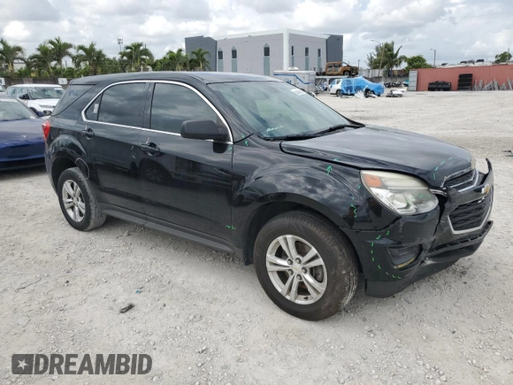 2017 Chevrolet Equinox LS with VIN 2GNALBEK7H1539983, listed as a Copart auction lot 52690295 with 158,235 mi miles and Salvage Title. Bid and sale history available at carsss.com. Image 4.