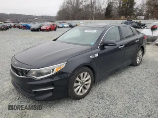 2016 Kia Optima EX with VIN 5XXGU4L37GG011764, listed as a Copart auction lot 88228825 with 106,400 mi miles and Salvage Title. Bid and sale history available at carsss.com. Image 1.