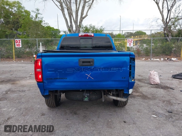 2021 Chevrolet Colorado 2WD LT with VIN 1GCGSCEA0M1147592, listed as a IAAI auction lot 41642125 with 70,179 mi miles. Bid and sale history available at carsss.com. Image 16.