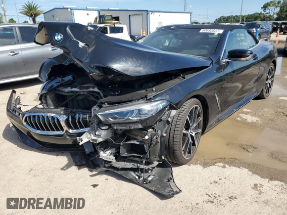 2019 BMW 8 Series M850i xDrive with VIN WBAFY4C50KBX29301, listed as a Copart auction lot 60630823 with 0 mi miles. Bid and sale history available at carsss.com. Image 1.