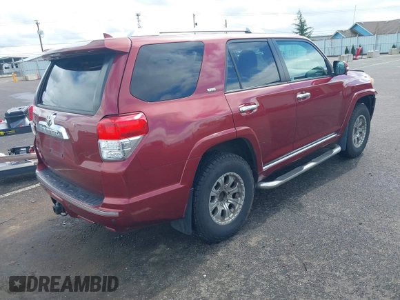 2010 Toyota 4Runner Trail with VIN JTEBU5JR9A5015927, listed as a IAAI auction lot 41911173 with 193,662 mi miles and . Bid and sale history available at DreamBid. Image 4.