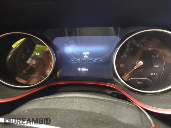 2017 Jeep Compass Trailhawk with VIN 3C4NJDDB1HT646801, listed as a IAAI auction lot 41401859 with 111,339 mi miles and . Bid and sale history available at DreamBid. Image 16.