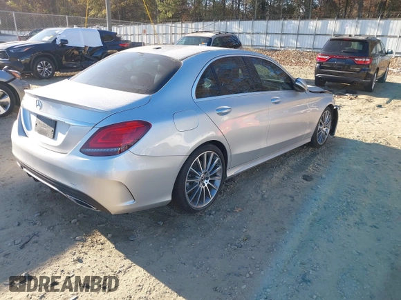 2019 Mercedes-Benz C 300 with VIN 55SWF8DB2KU303223, listed as a IAAI auction lot 41028551 with 62,729 mi miles and . Bid and sale history available at DreamBid. Image 4.