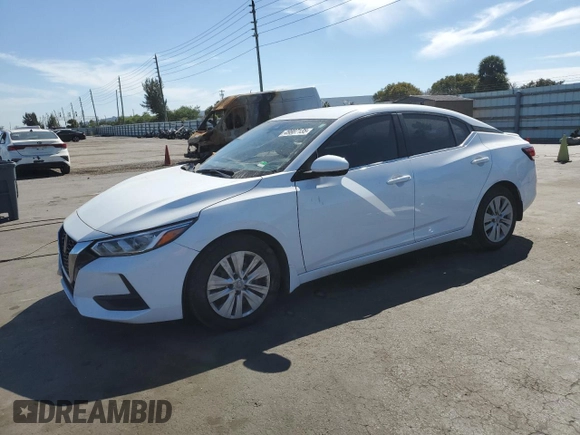 2022 Nissan Sentra S z VIN 3N1AB8BV9NY252853, wystawiony jako Copart lot #49887135 z przebiegiem 41 649 mil mil oraz Szkoda całkowita • Salvage title. Historia ofert i sprzedaży dostępna na DreamBid. Obrazek 1.