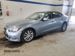 2017 Infiniti Q50 3.0t Premium with VIN JN1EV7AR7HM833086, listed as a Copart auction lot 47008315 with 85,054 mi miles and Salvage Title. Bid and sale history available at carsss.com. Image 1.