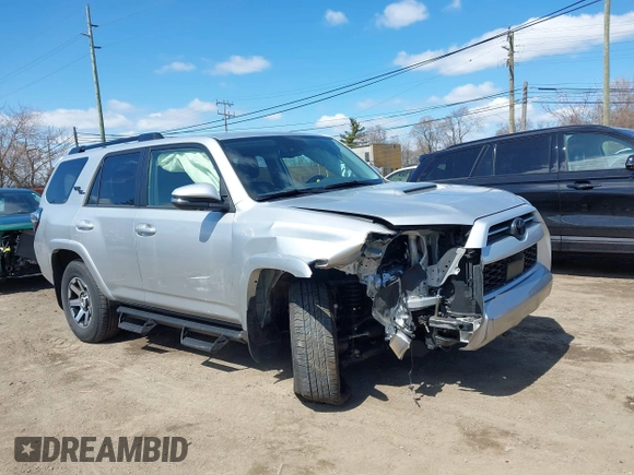 2023 Toyota 4Runner TRD Off Road Premium with VIN JTERU5JR8P6104230, listed as a IAAI auction lot 41991076 with 19,853 mi miles and . Bid and sale history available at DreamBid. Image 1.