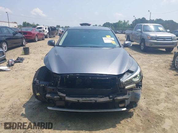 2019 Infiniti Q50 Luxe with VIN JN1EV7AP2KM518024, listed as a IAAI auction lot 42396562 with 72,030 mi miles and . Bid and sale history available at DreamBid. Image 13.