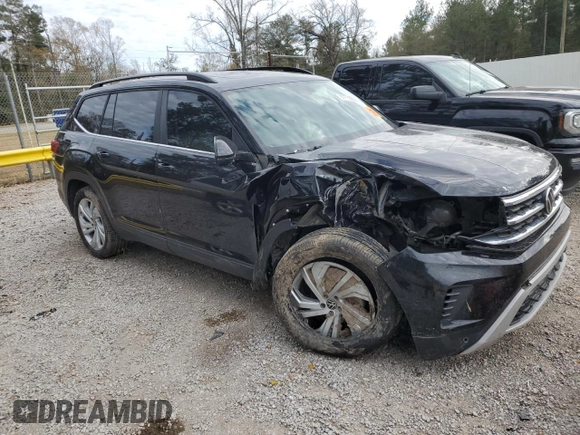 2022 Volkswagen Atlas SE with VIN 1V2JR2CA0NC503350, listed as a Copart auction lot 87753355 with 93,417 mi miles and Salvage title. Bid and sale history available at DreamBid. Image 4.