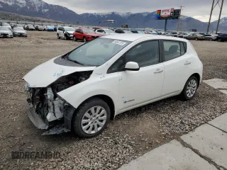 2015 Nissan LEAF S with VIN 1N4AZ0CP9FC314892, listed as a Copart auction lot 50847375 with 108,300 mi miles and Salvage Title. Bid and sale history available at carsss.com. Image 1.